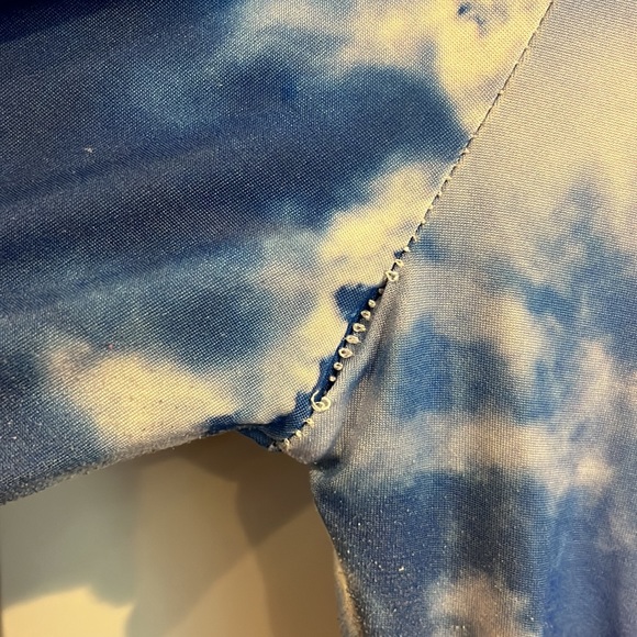 Silky leggings lightening design elastic waistband Sz m - Picture 5 of 6